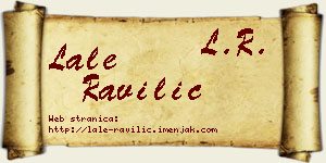 Lale Ravilić vizit kartica